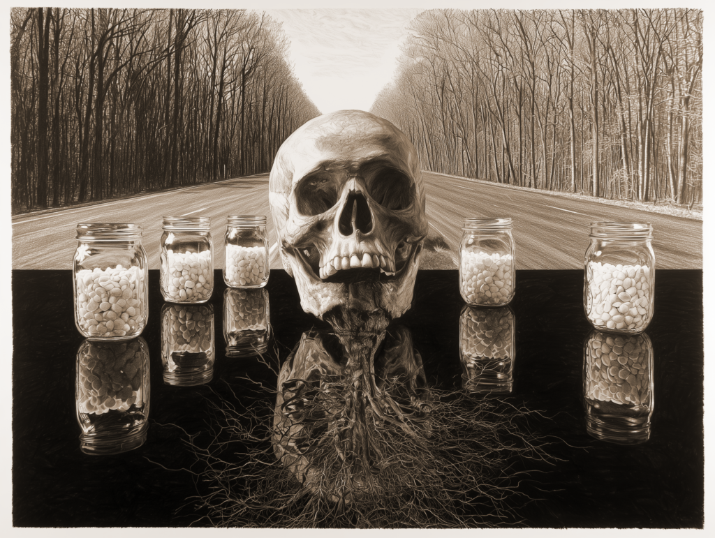 Charcoal artwork by Rouzbeh Rashidi