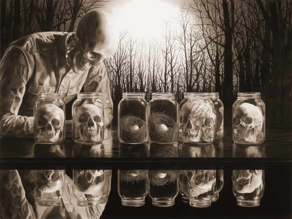 Charcoal artwork by Rouzbeh Rashidi